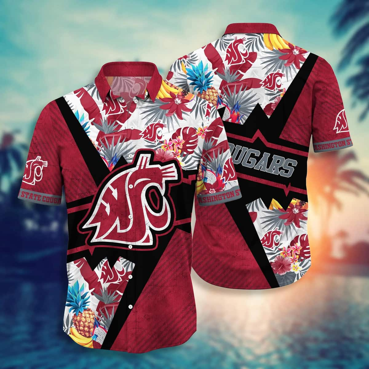 Summer Aloha NCAA Washington State Cougars Hawaiian Shirt Best Beach Gift