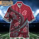 NCAA Washington State Cougars Hawaiian Shirt Custom Name Summer Beach Gift NCAA Washington State Cougars Hawaiian Shirt Custom Name Summer Beach Gift