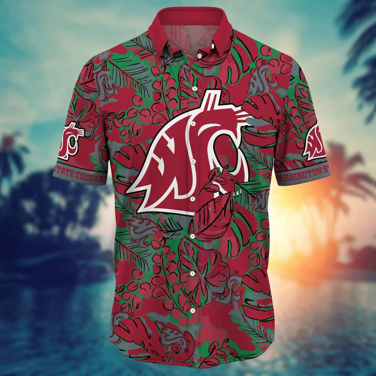NCAA Washington State Cougars Hawaiian Shirt Summer Gift For Friend NCAA Washington State Cougars Hawaiian Shirt Summer Gift For Friend