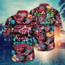 Summer Aloha NCAA Washington State Cougars Hawaiian Shirt Tropical Fruit Pattern Summer Aloha NCAA Washington State Cougars Hawaiian Shirt Tropical Fruit Pattern