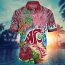 NCAA Washington State Cougars Hawaiian Shirt Gift For Beach Trip NCAA Washington State Cougars Hawaiian Shirt Gift For Beach Trip