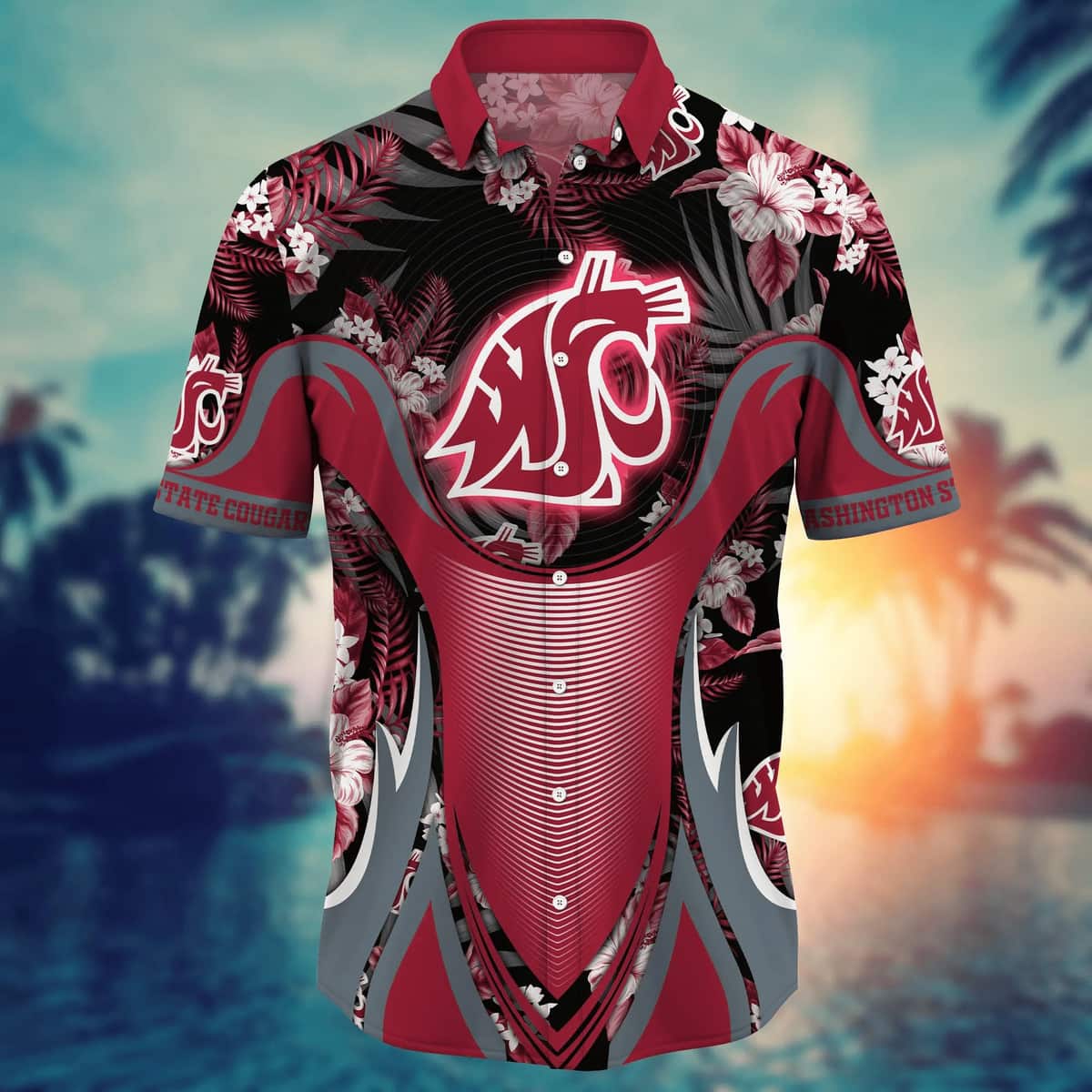 NCAA Washington State Cougars Hawaiian Shirt Practical Beach Gift NCAA Washington State Cougars Hawaiian Shirt Practical Beach Gift