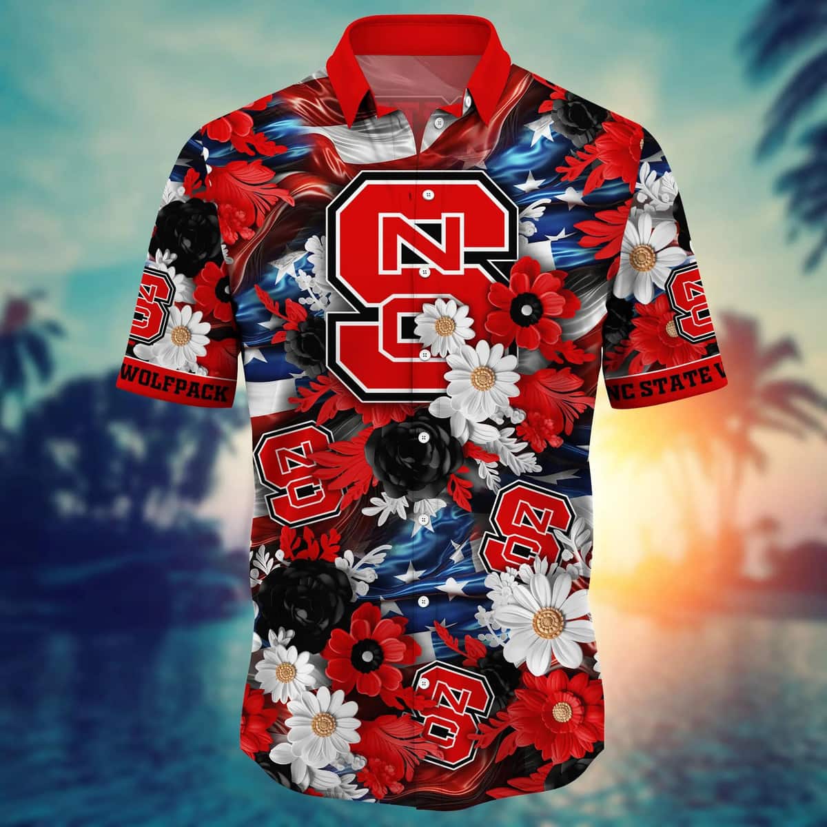 Floral Aloha NCAA NC State Wolfpack Hawaiian Shirt Independence Day Beach Lovers Gift Floral Aloha NCAA NC State Wolfpack Hawaiian Shirt Independence Day Beach Lovers Gift