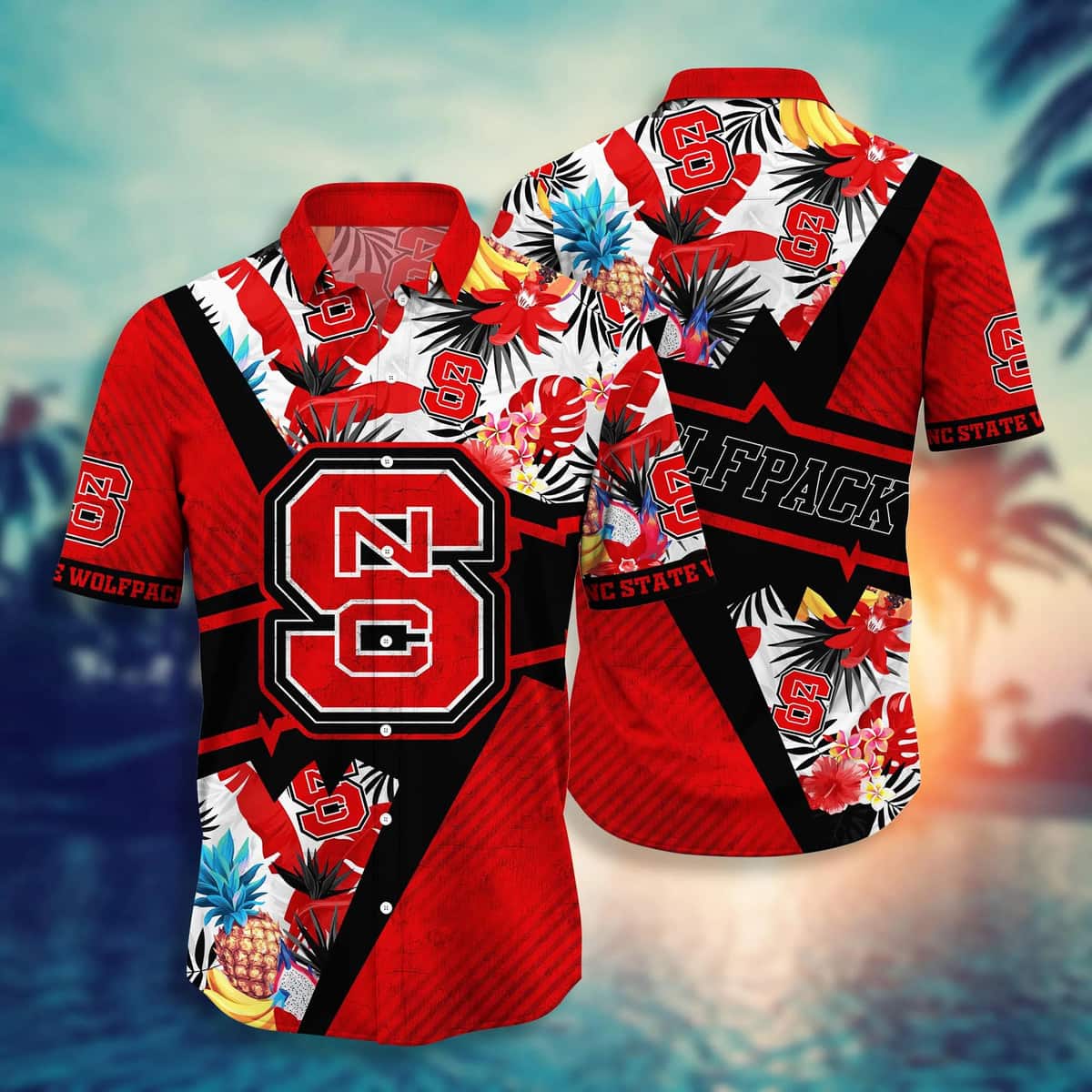 Summer Aloha NCAA NC State Wolfpack Hawaiian Shirt Beach Gift For Friend Summer Aloha NCAA NC State Wolfpack Hawaiian Shirt Beach Gift For Friend