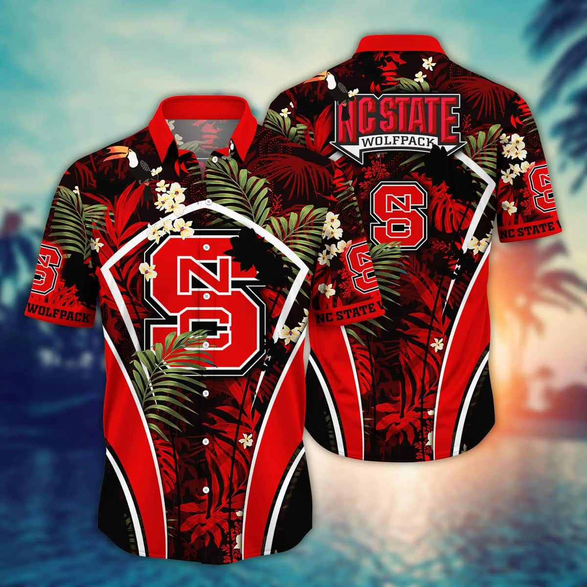 Tropical Aloha NCAA NC State Wolfpack Hawaiian Shirt Beach Gift For Friend