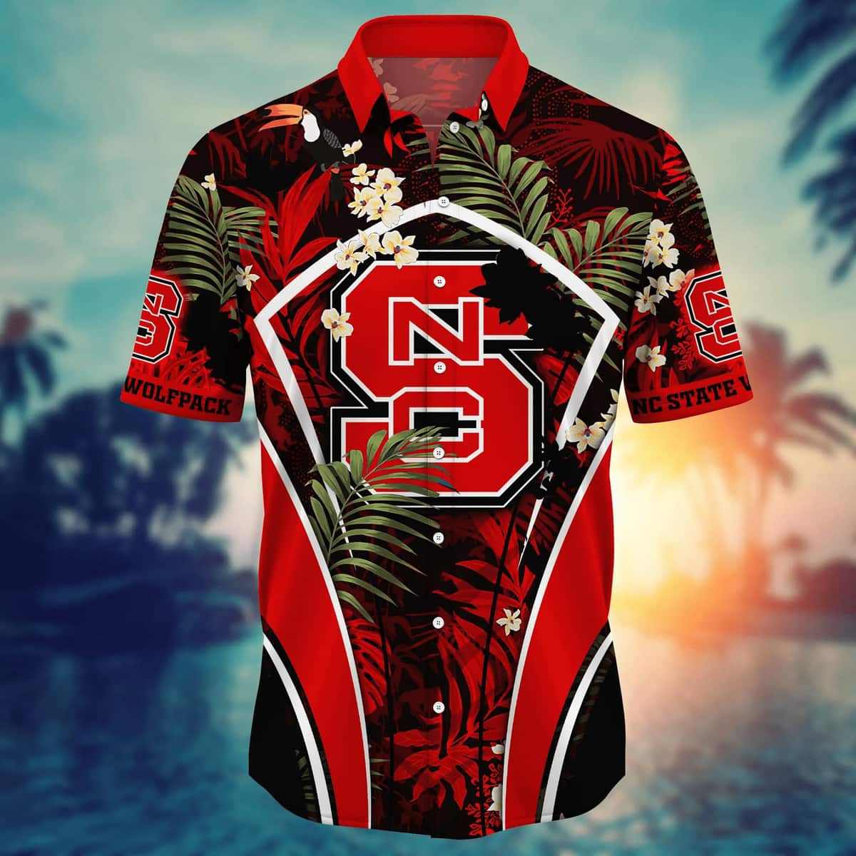 Tropical Aloha NCAA NC State Wolfpack Hawaiian Shirt Beach Gift For Friend Tropical Aloha NCAA NC State Wolfpack Hawaiian Shirt Beach Gift For Friend