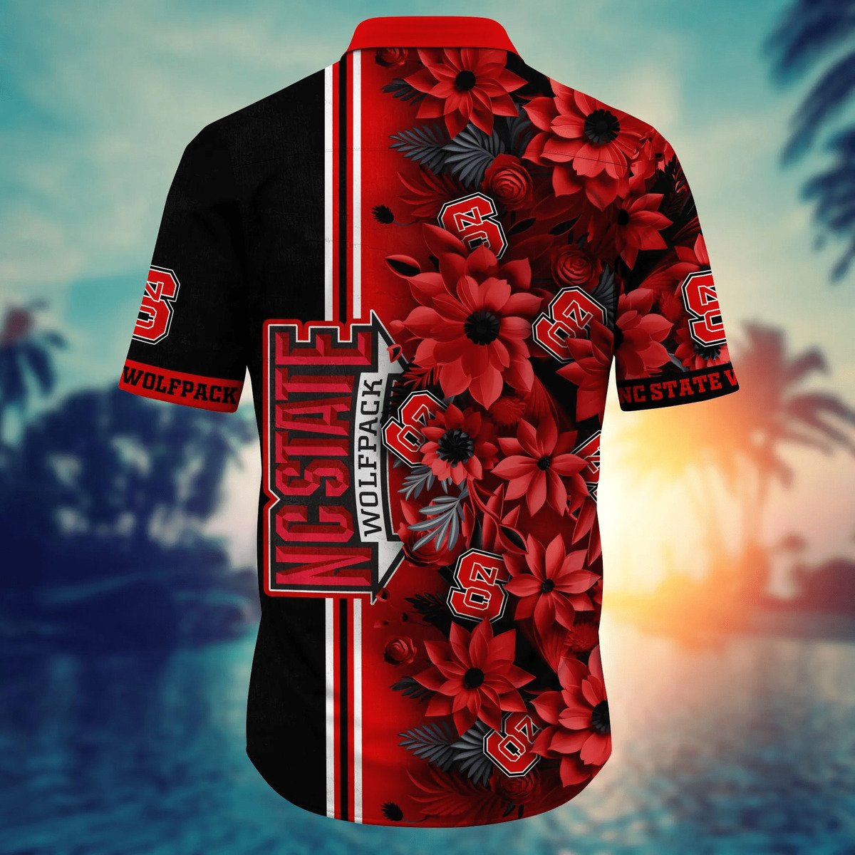 Floral Aloha NCAA NC State Wolfpack Hawaiian Shirt Gift For Beach Vacation Floral Aloha NCAA NC State Wolfpack Hawaiian Shirt Gift For Beach Vacation