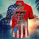 NCAA Texas Tech Red Raiders Hawaiian Shirt Fireworks Independence Day NCAA Texas Tech Red Raiders Hawaiian Shirt Fireworks Independence Day