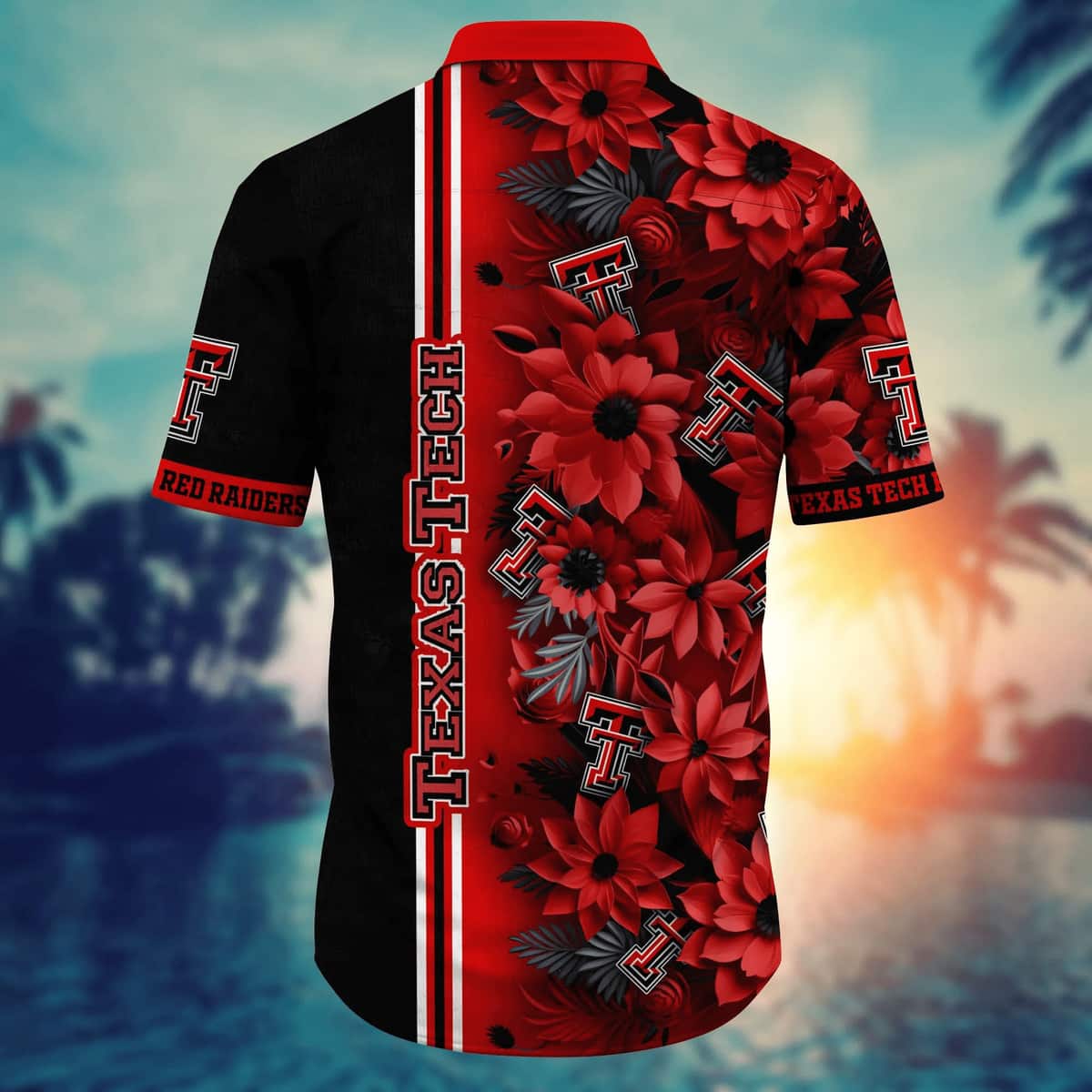 Floral Aloha NCAA Texas Tech Red Raiders Hawaiian Shirt Beach Gift For Friend Floral Aloha NCAA Texas Tech Red Raiders Hawaiian Shirt Beach Gift For Friend