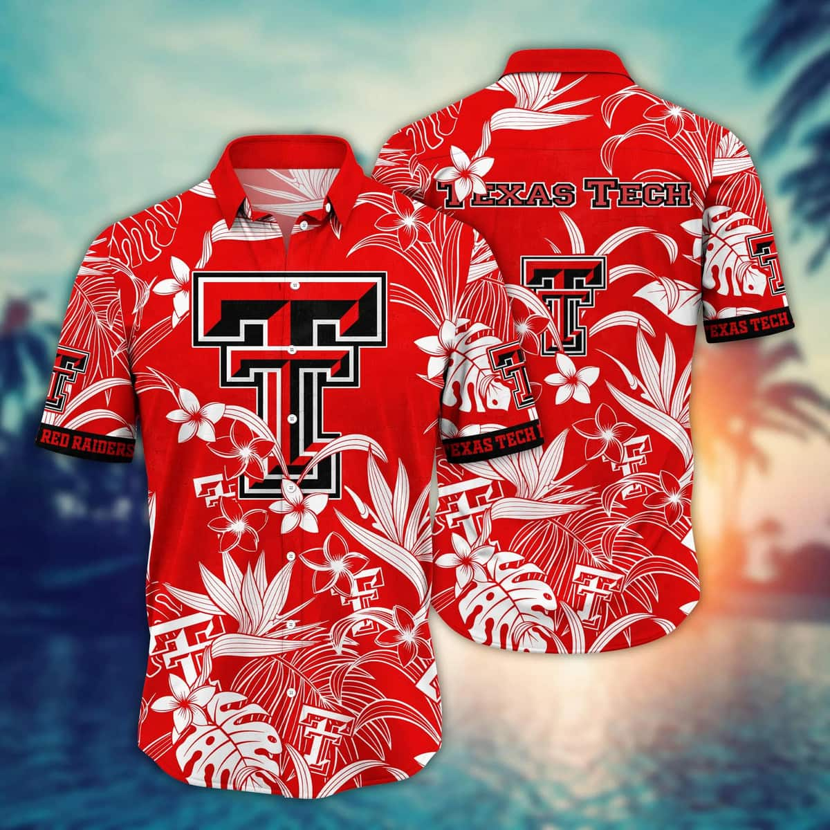 NCAA Texas Tech Red Raiders Hawaiian Shirt Gift For Beach Lovers