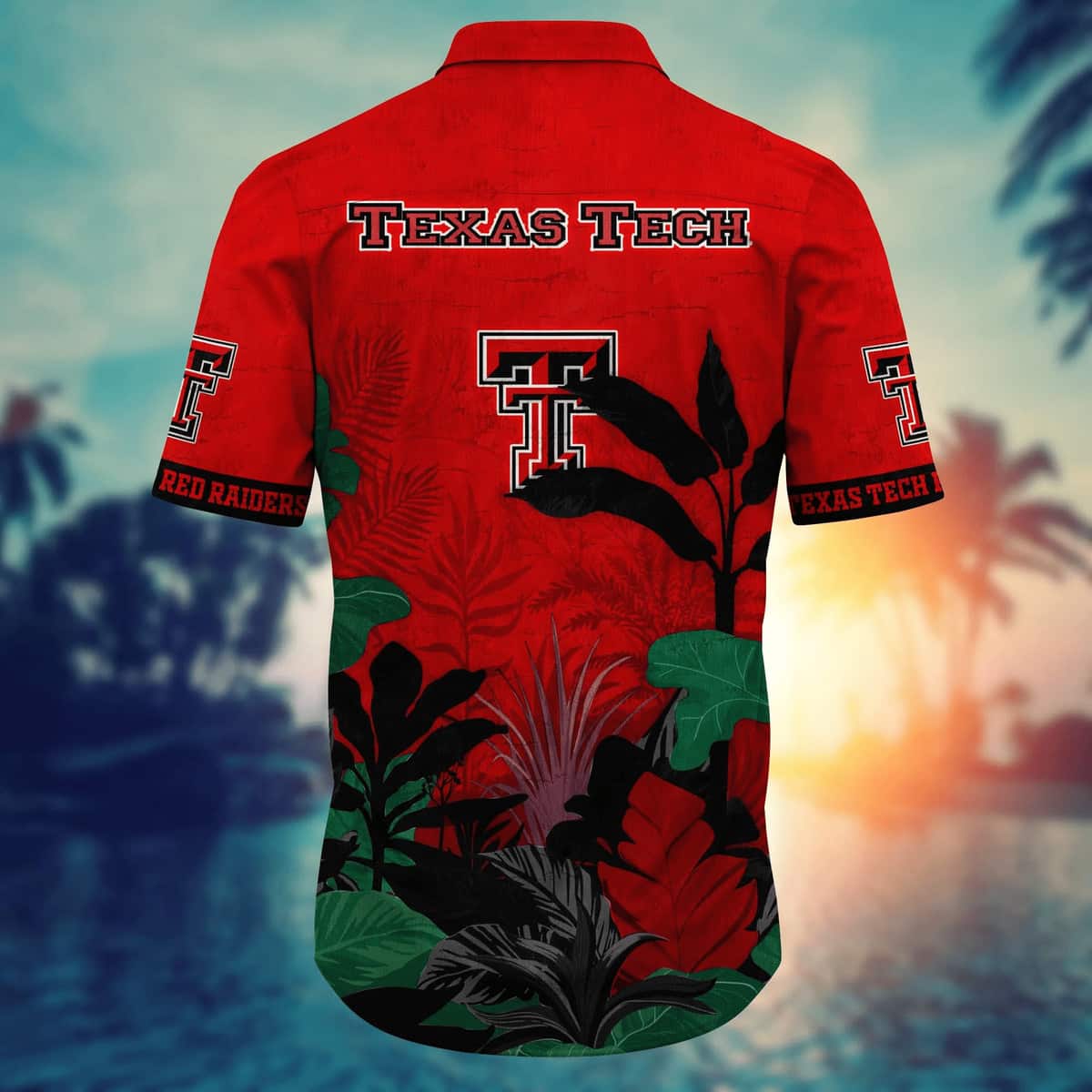 NCAA Texas Tech Red Raiders Hawaiian Shirt Beach Gift For Dad NCAA Texas Tech Red Raiders Hawaiian Shirt Beach Gift For Dad