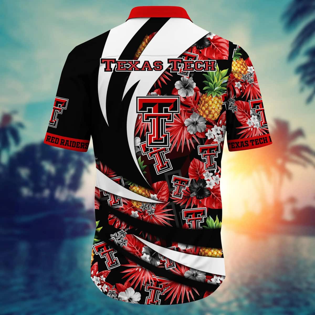 Summer Aloha NCAA Texas Tech Red Raiders Hawaiian Shirt Pineapple Pattern Summer Aloha NCAA Texas Tech Red Raiders Hawaiian Shirt Pineapple Pattern