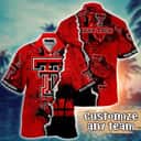 Vintage Aloha NCAA Texas Tech Red Raiders Hawaiian Shirt Custom Name Vintage Aloha NCAA Texas Tech Red Raiders Hawaiian Shirt Custom Name