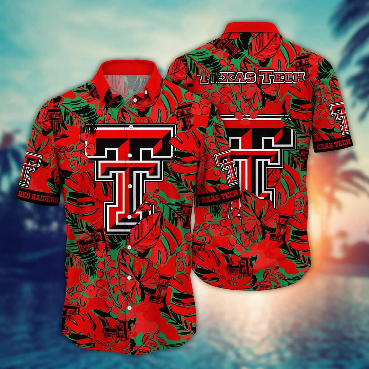 NCAA Texas Tech Red Raiders Hawaiian Shirt Practical Beach Gift