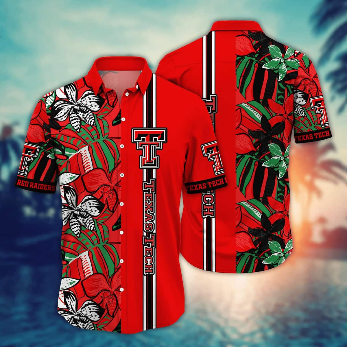 NCAA Texas Tech Red Raiders Hawaiian Shirt Beach Gift For Him