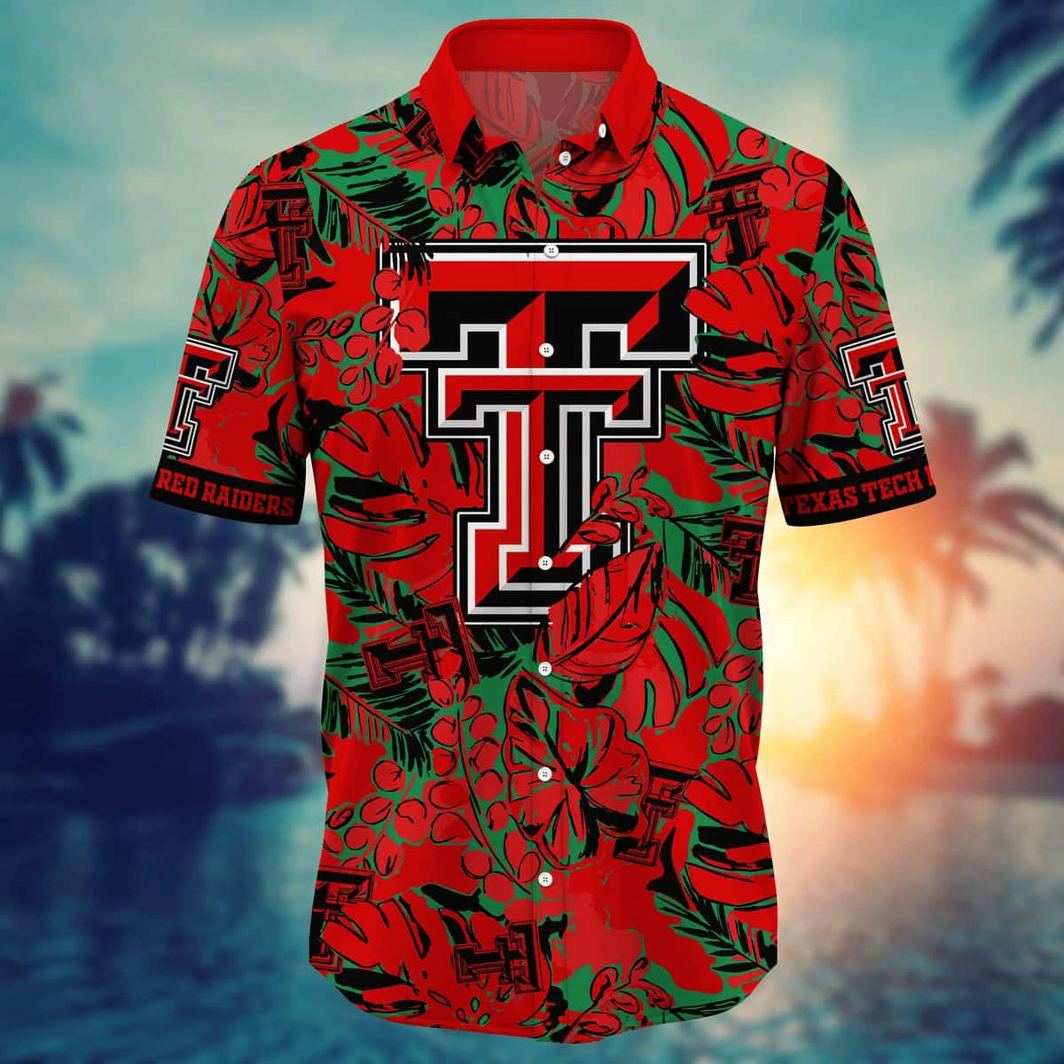NCAA Texas Tech Red Raiders Hawaiian Shirt Practical Beach Gift NCAA Texas Tech Red Raiders Hawaiian Shirt Practical Beach Gift