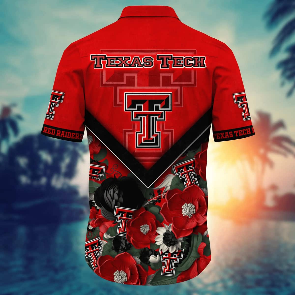 NCAA Texas Tech Red Raiders Hawaiian Shirt Beach Gift For Friend NCAA Texas Tech Red Raiders Hawaiian Shirt Beach Gift For Friend