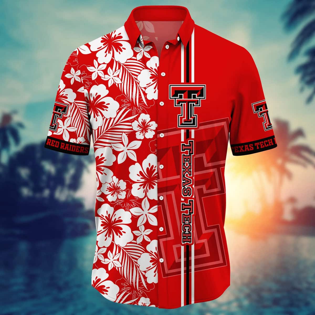 Floral Aloha NCAA Texas Tech Red Raiders Hawaiian Shirt Summer Beach Gift Floral Aloha NCAA Texas Tech Red Raiders Hawaiian Shirt Summer Beach Gift