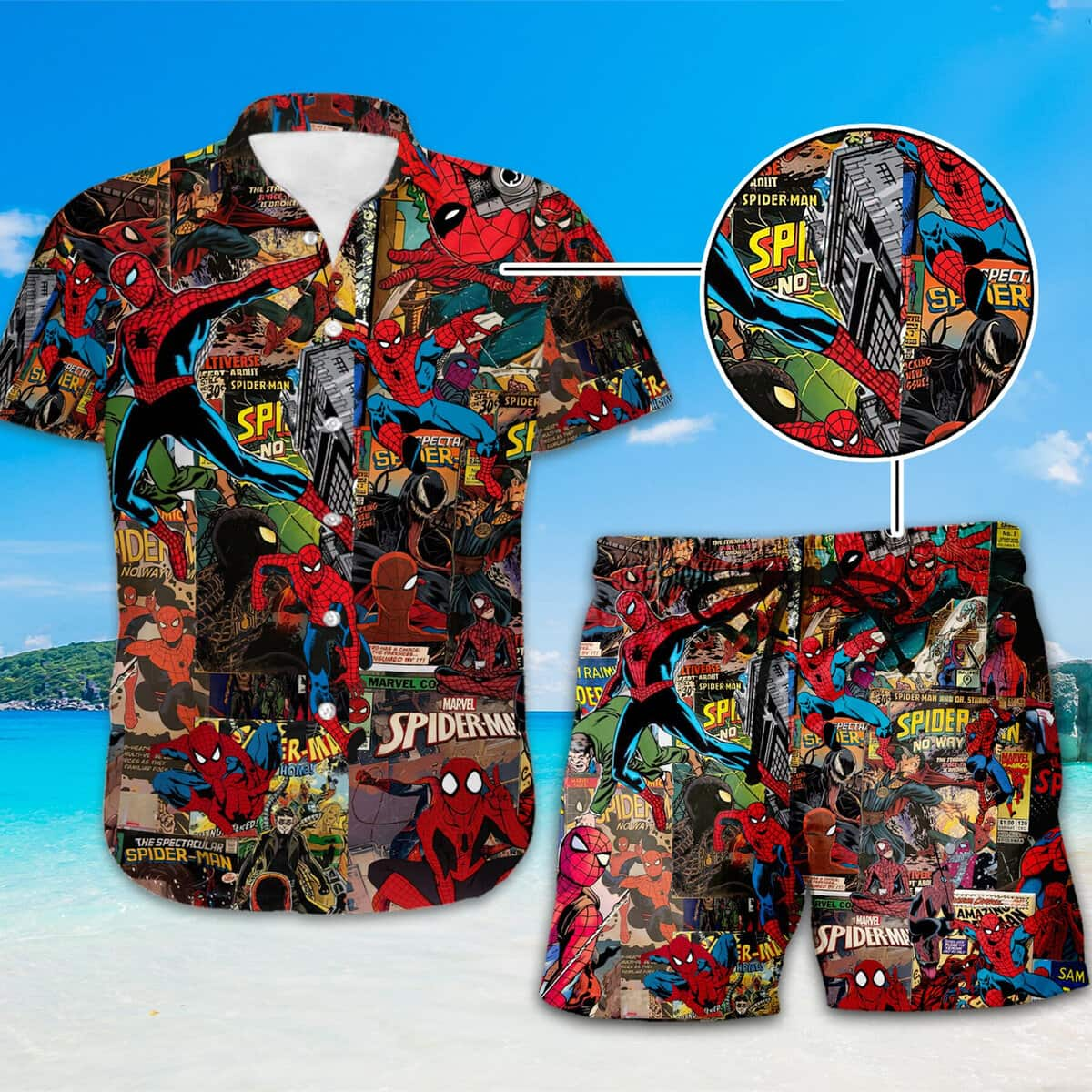 Spider-Man Hawaiian Shirt Avengers Superhero Avengers Superhero