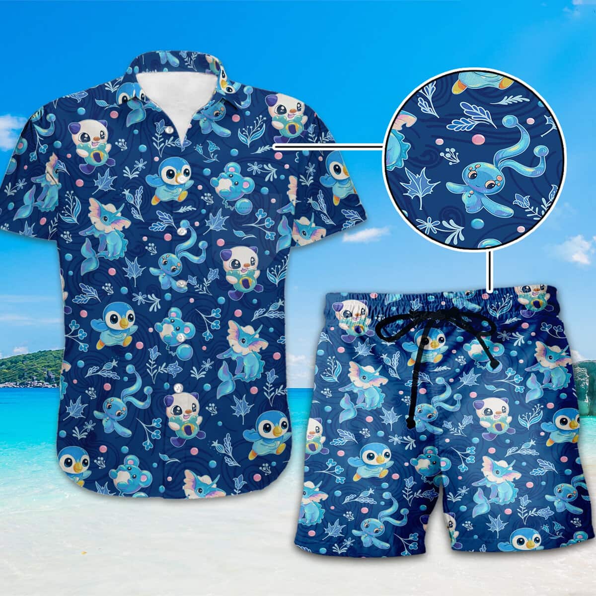 Vaporeon Hawaiian Shirt Gift For Beach Lovers