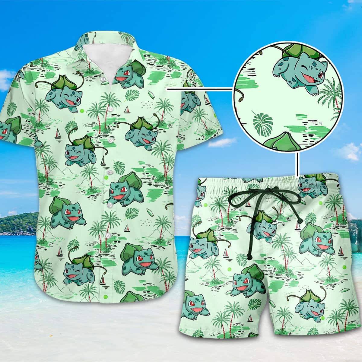 Bulbasaur Hawaiian Shirt Gift For Beach Lovers Bulbasaur Hawaiian Shirt Gift For Beach Lovers