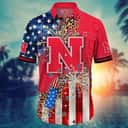NCAA Nebraska Cornhuskers Hawaiian Shirt Fireworks Independence Day Beach Vacation Gift NCAA Nebraska Cornhuskers Hawaiian Shirt Fireworks Independence Day Beach Vacation Gift