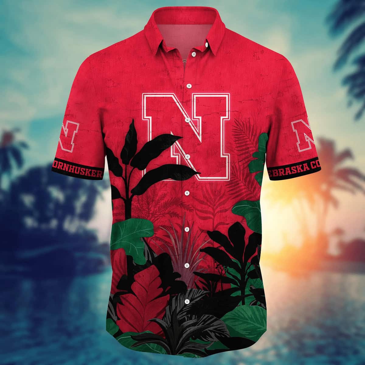 Tropical Aloha NCAA Nebraska Cornhuskers Hawaiian Shirt Trendy Summer Gift Tropical Aloha NCAA Nebraska Cornhuskers Hawaiian Shirt Trendy Summer Gift