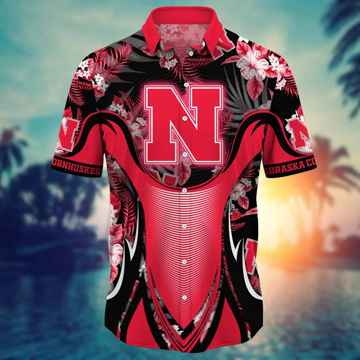 Tropical Aloha NCAA Nebraska Cornhuskers Hawaiian Shirt Summer Gift For Friend