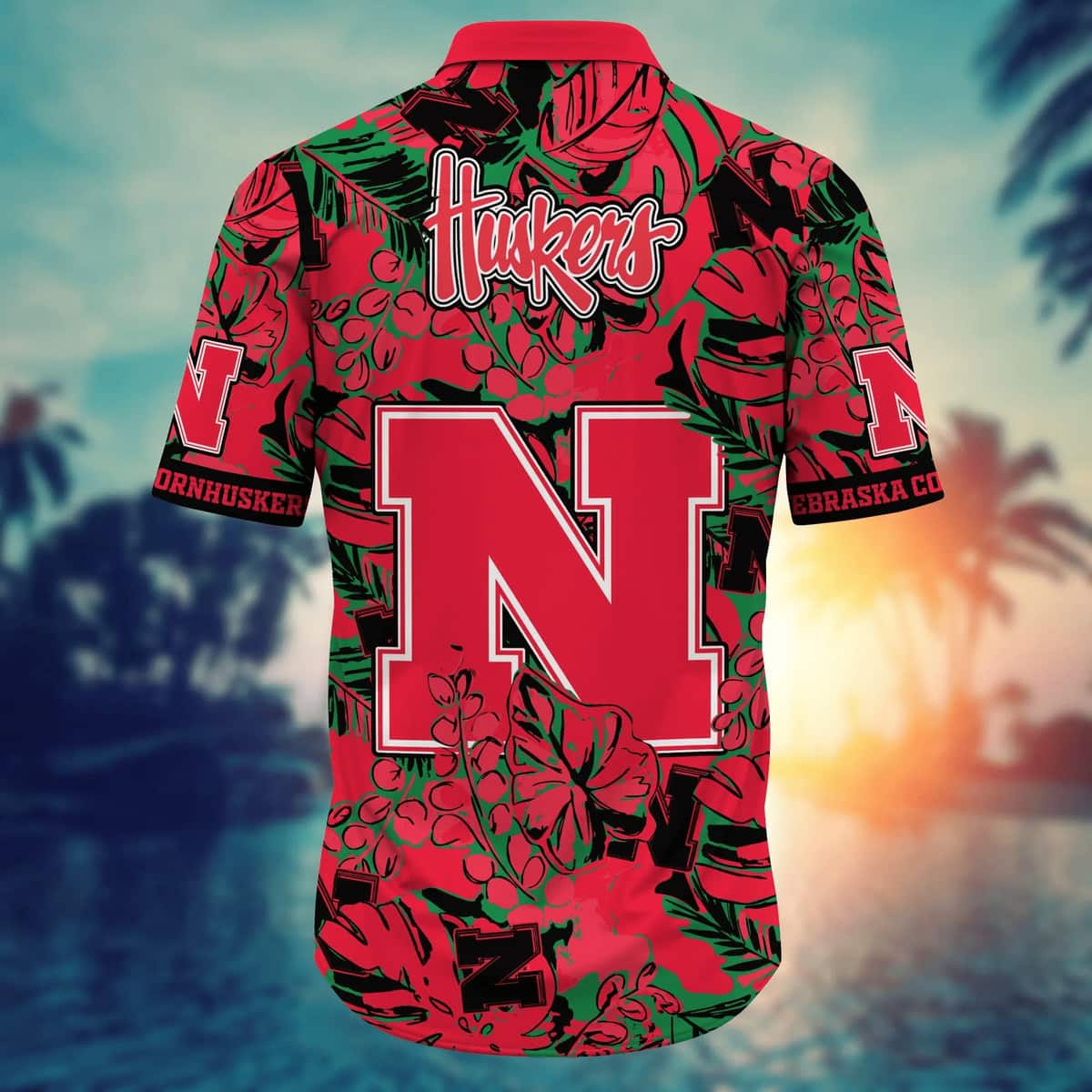 NCAA Nebraska Cornhuskers Hawaiian Shirt Beach Lovers Gift