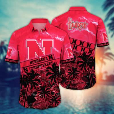 Vintage Aloha NCAA Nebraska Cornhuskers Hawaiian Shirt Summer Beach Gift