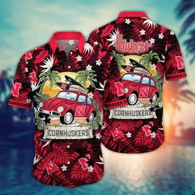 NCAA Nebraska Cornhuskers Hawaiian Shirt Beach Gift For Friend NCAA Nebraska Cornhuskers Hawaiian Shirt Beach Gift For Friend