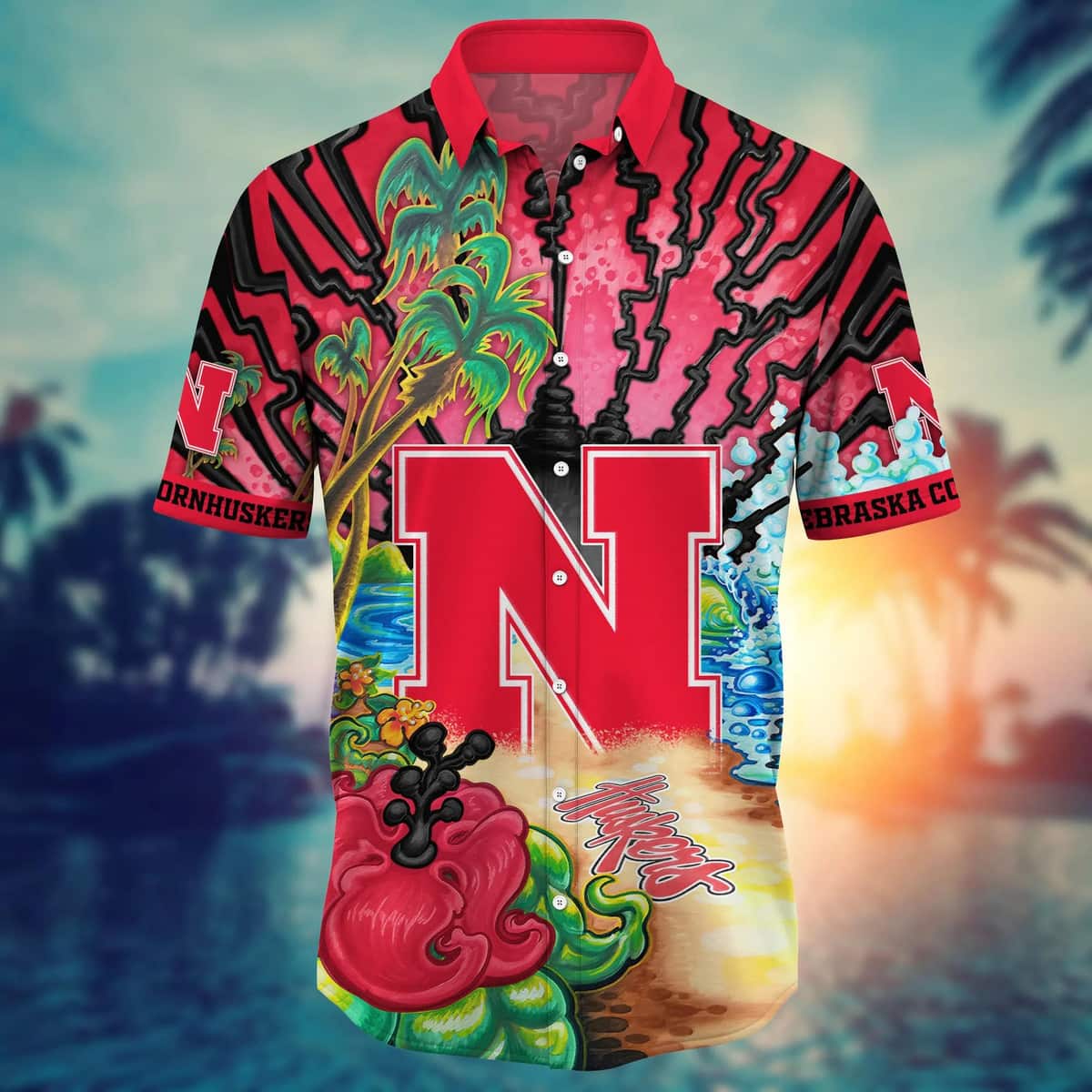 NCAA Nebraska Cornhuskers Hawaiian Shirt Practical Beach Gift