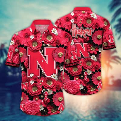 Floral Aloha NCAA Nebraska Cornhuskers Hawaiian Shirt Beach Gift For Friend