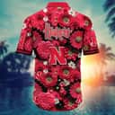Floral Aloha NCAA Nebraska Cornhuskers Hawaiian Shirt Beach Gift For Friend