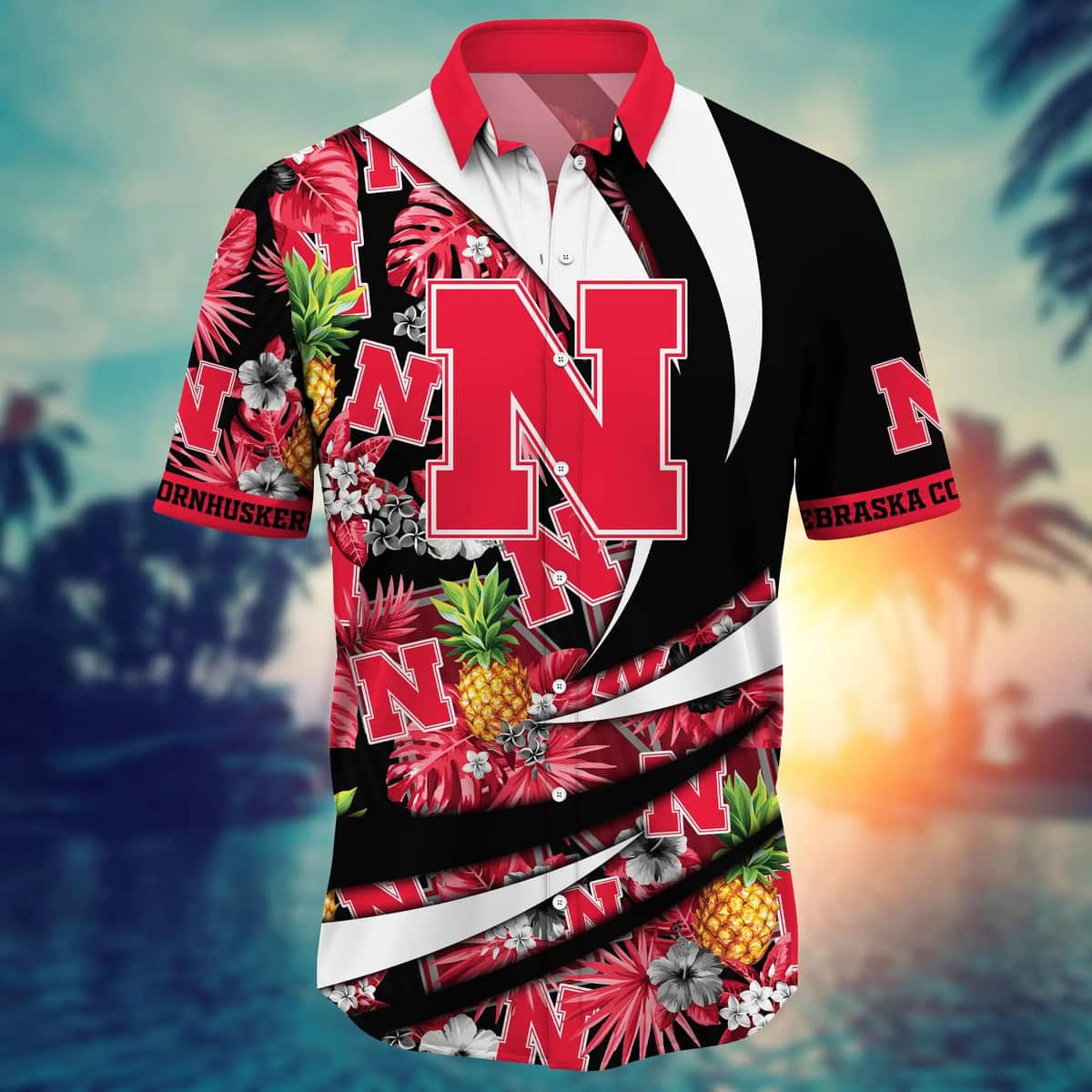 NCAA Nebraska Cornhuskers Hawaiian Shirt Trendy Summer Gift NCAA Nebraska Cornhuskers Hawaiian Shirt Trendy Summer Gift