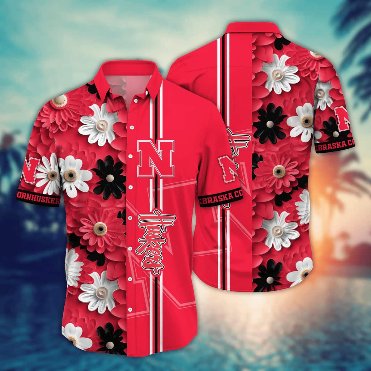 Floral Aloha NCAA Nebraska Cornhuskers Hawaiian Shirt Practical Beach Gift Floral Aloha NCAA Nebraska Cornhuskers Hawaiian Shirt Practical Beach Gift