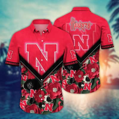 NCAA Nebraska Cornhuskers Hawaiian Shirt Birthday Gift For Dad NCAA Nebraska Cornhuskers Hawaiian Shirt Birthday Gift For Dad