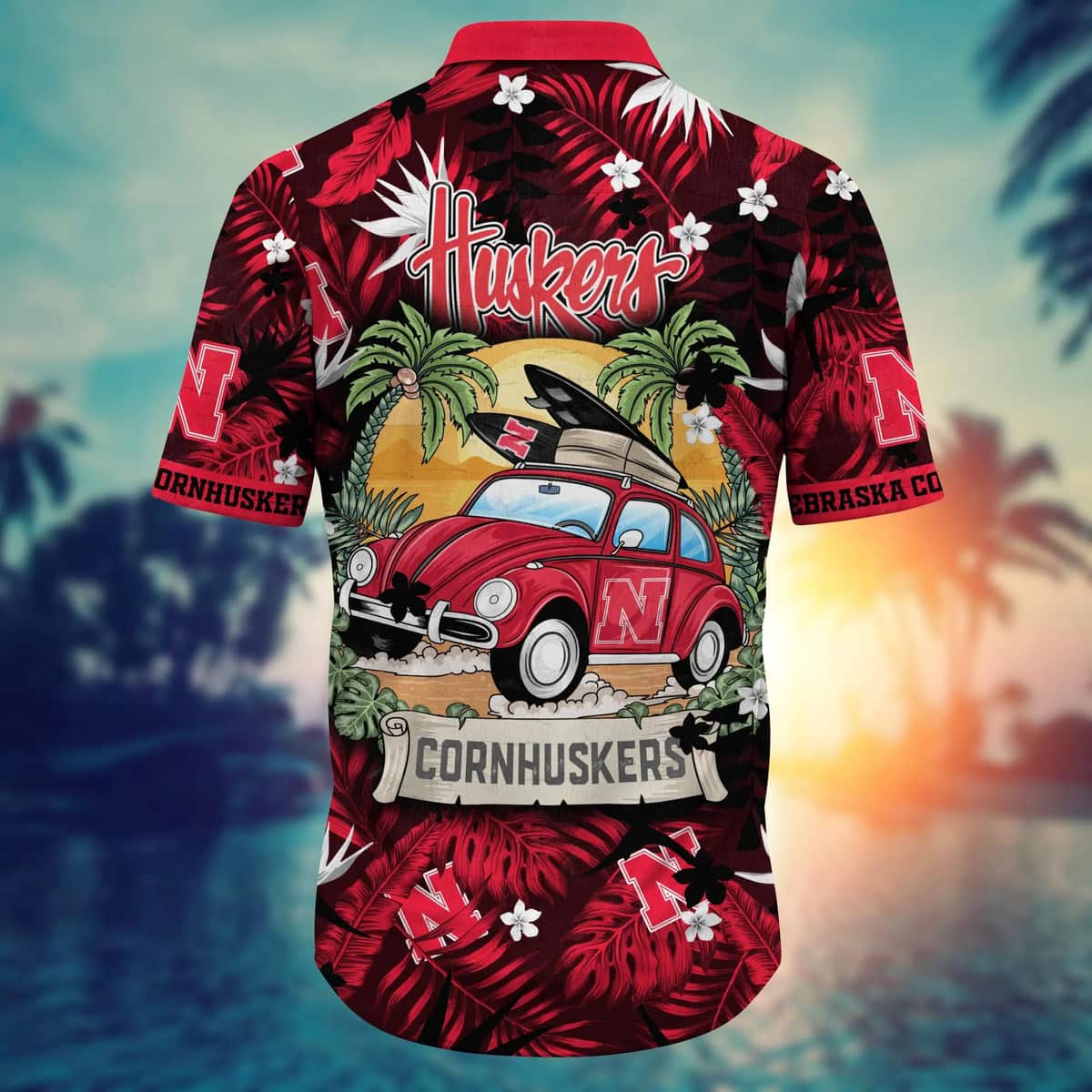 Summer Aloha NCAA Nebraska Cornhuskers Hawaiian Shirt Gift For Sporty Husband