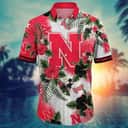 NCAA Nebraska Cornhuskers Hawaiian Shirt Hibiscus Flowers Pattern NCAA Nebraska Cornhuskers Hawaiian Shirt Hibiscus Flowers Pattern
