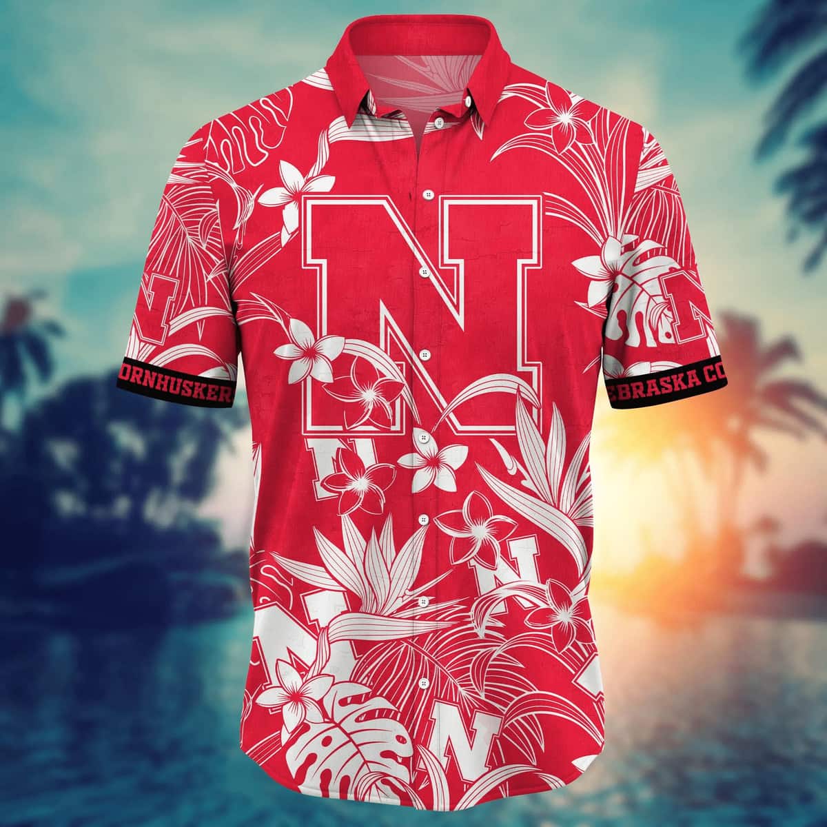 Aloha NCAA Nebraska Cornhuskers Hawaiian Shirt Hawaii Vacation Gift Aloha NCAA Nebraska Cornhuskers Hawaiian Shirt Hawaii Vacation Gift