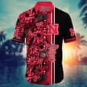 Floral Aloha Nebraska Cornhuskers NCAA Hawaiian Shirt Beach Lovers Gift Floral Aloha Nebraska Cornhuskers NCAA Hawaiian Shirt Beach Lovers Gift