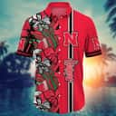 Nebraska Cornhuskers NCAA Hawaiian Shirt Floral Aloha Beach Gift For Him Nebraska Cornhuskers NCAA Hawaiian Shirt Floral Aloha Beach Gift For Him