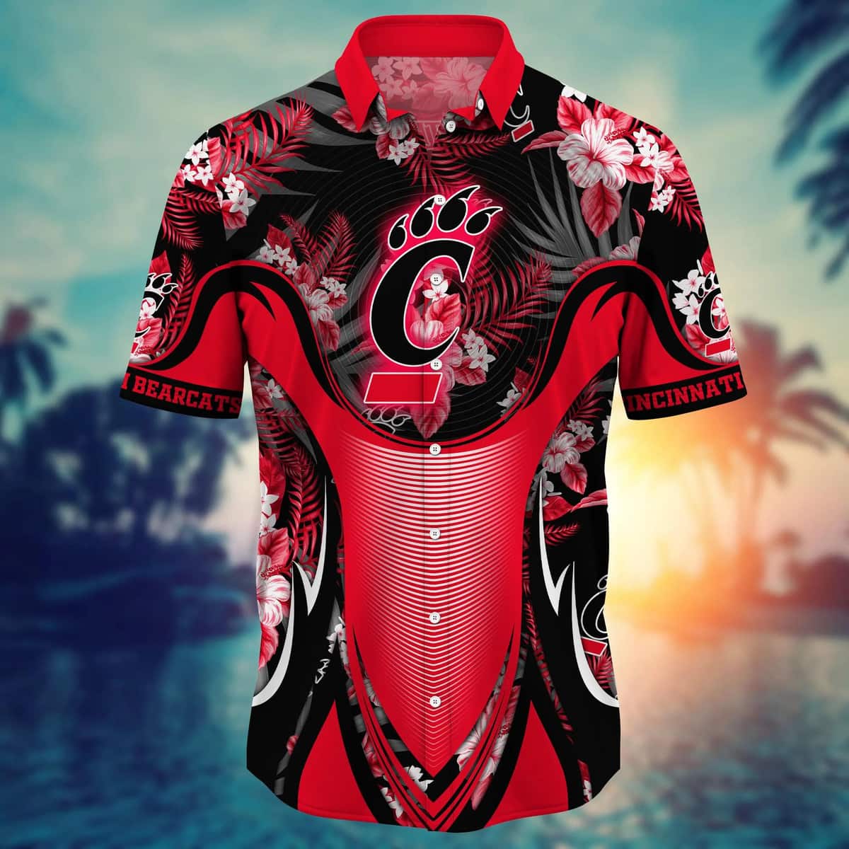 Tropical Aloha NCAA Cincinnati Bearcats Hawaiian Shirt Summer Vacation Gift Tropical Aloha NCAA Cincinnati Bearcats Hawaiian Shirt Summer Vacation Gift