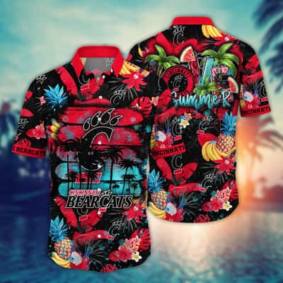 Summer Aloha NCAA Cincinnati Bearcats Hawaiian Shirt Tropical Fruit Pattern