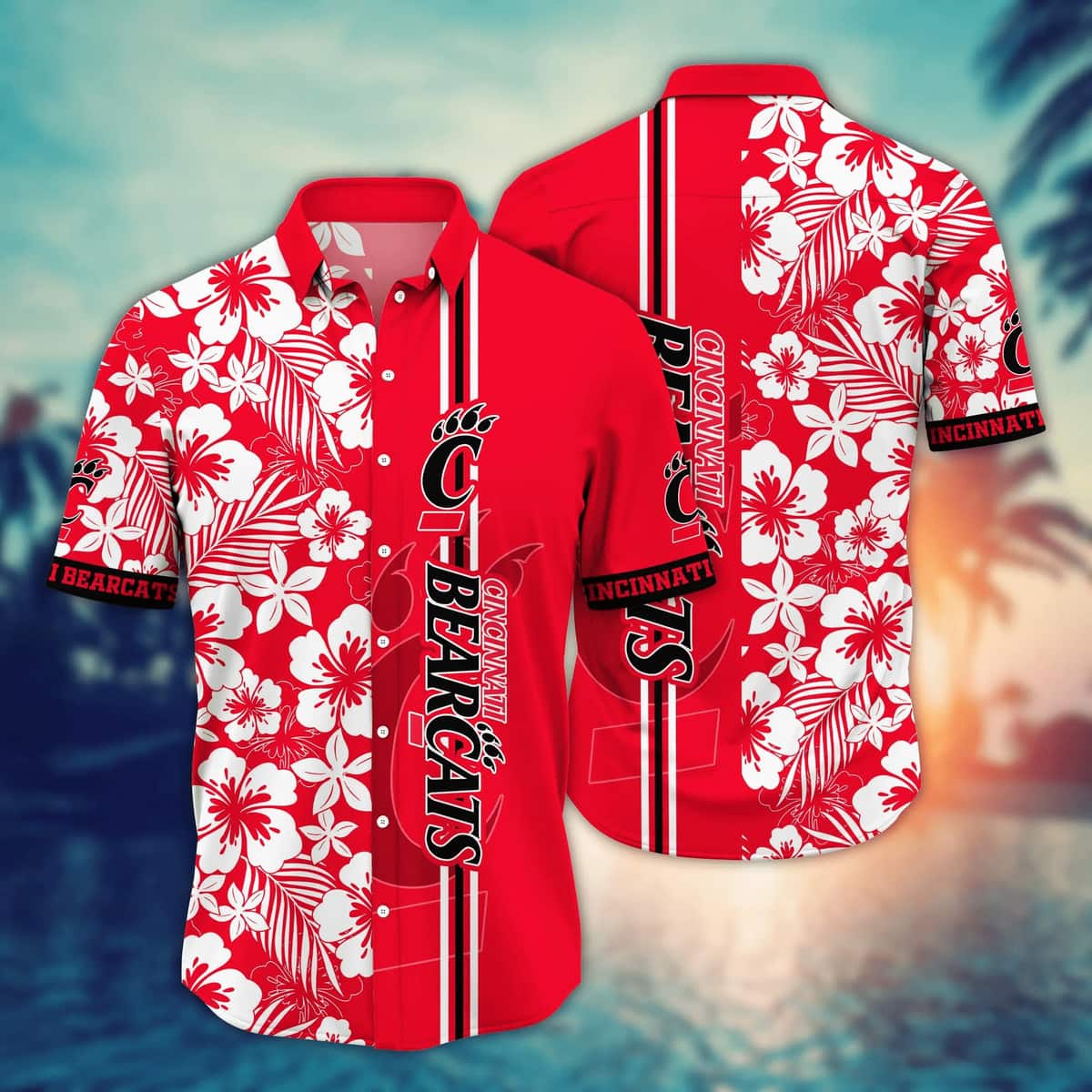 Cincinnati Bearcats NCAA Hawaiian Shirt Gift For Beach Lovers Cincinnati Bearcats NCAA Hawaiian Shirt Gift For Beach Lovers