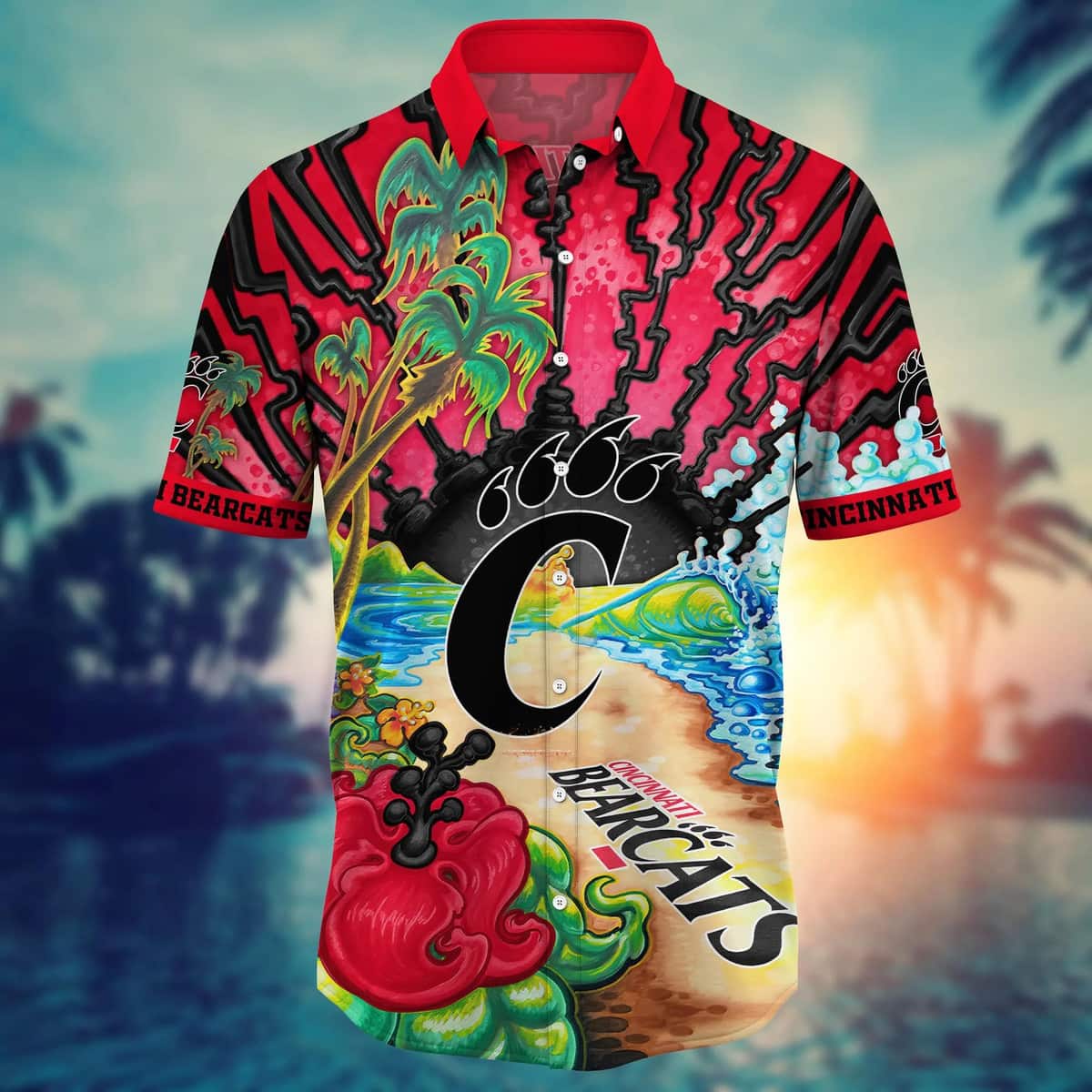 NCAA Cincinnati Bearcats Hawaiian Shirt Summer Holiday Gift NCAA Cincinnati Bearcats Hawaiian Shirt Summer Holiday Gift