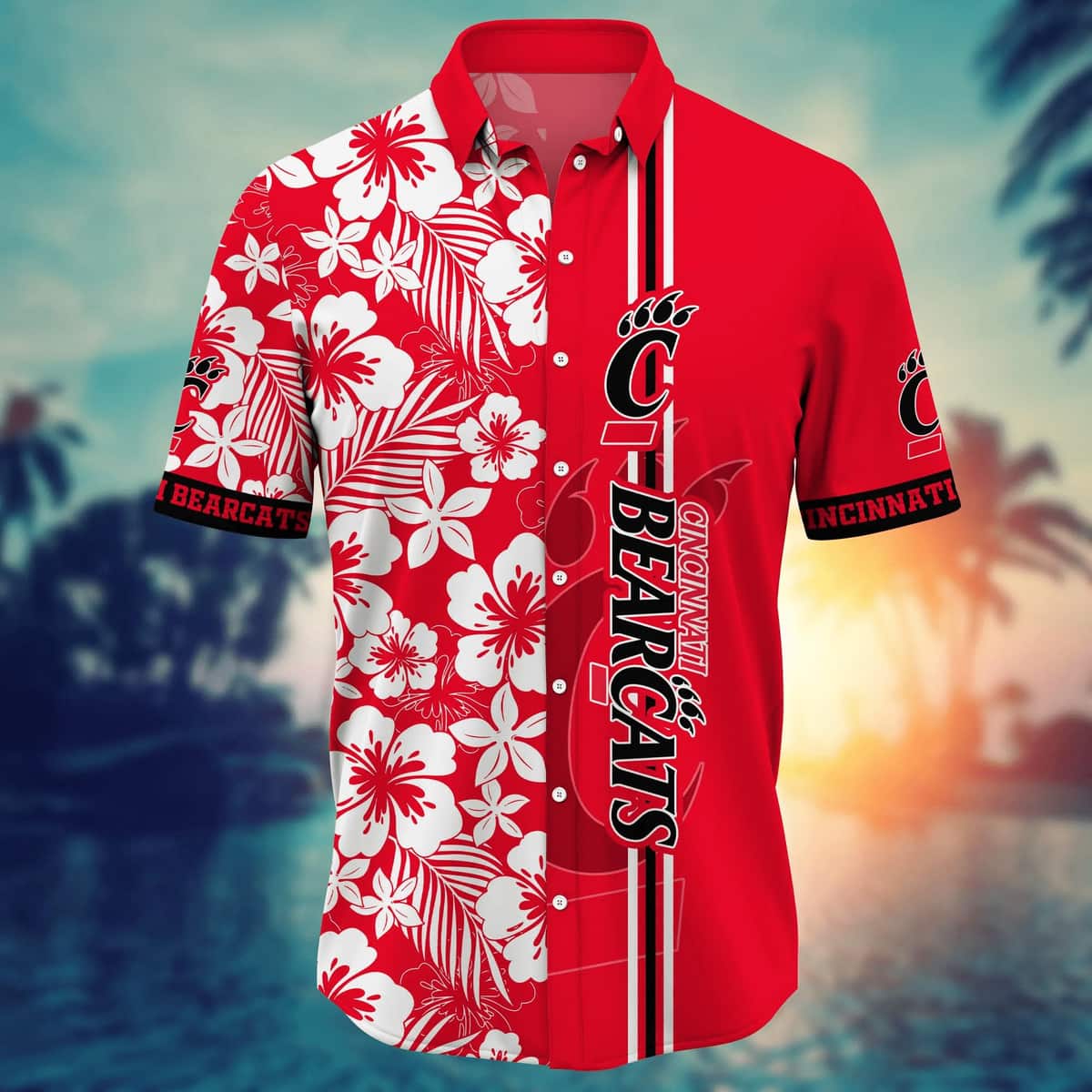 Cincinnati Bearcats NCAA Hawaiian Shirt Gift For Beach Lovers Cincinnati Bearcats NCAA Hawaiian Shirt Gift For Beach Lovers