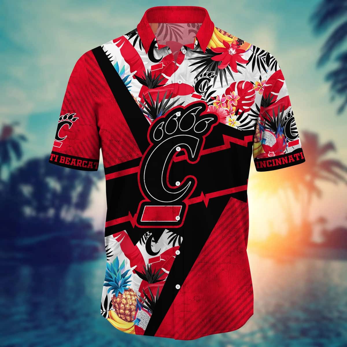 Summer Aloha NCAA Cincinnati Bearcats Hawaiian Shirt Pineapple Pattern Summer Aloha NCAA Cincinnati Bearcats Hawaiian Shirt Pineapple Pattern