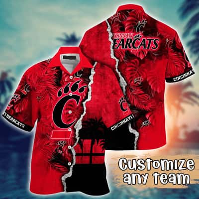 Vintage Aloha NCAA Cincinnati Bearcats Hawaiian Shirt Custom Name Beach Gift For Dad