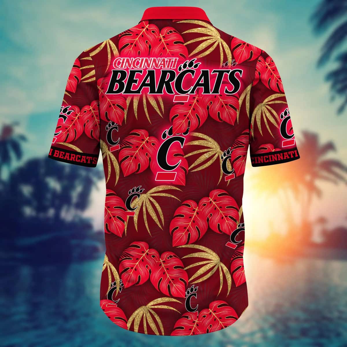 NCAA Cincinnati Bearcats Hawaiian Shirt Palm Leaves Pattern Beach Gift For Friend